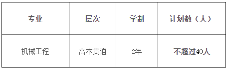 高本貫通轉(zhuǎn)段專業(yè)及計劃