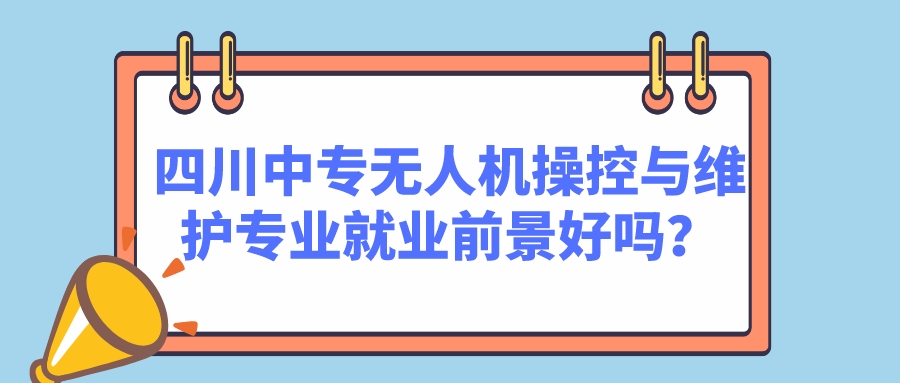 四川中專無(wú)人機(jī)操控與維護(hù)專業(yè)就業(yè)前景好嗎？(圖1)