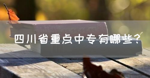 四川省重點(diǎn)中專有哪些？(圖1)