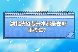 湖北統(tǒng)招專升本都是去哪里考試？