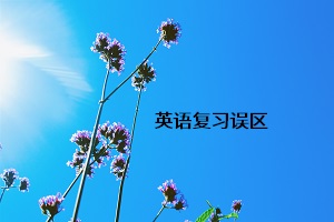 英語(yǔ)復(fù)習(xí)誤區(qū)